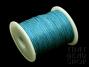 1mm Turquoise Waxed Cotton Cord Roll - 100 Yards